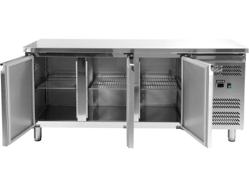 YATO YG-05258 Háromajtós rozsdamentes hűtőasztal 600-as széria 339L 1795x600x845mm