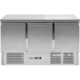   YATO YG-05300 Háromajtós rozsdamentes hűtőasztal 700-as széria 368L 1365x700x870mm