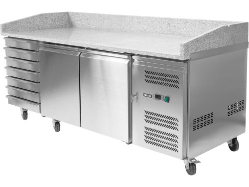 YATO YG-05310 REFRIGERATED PIZZA COUNTER 580L 7 DRAWER