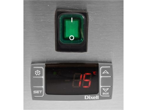 YATO YG-05332 Hűtőasztalra felszerelhető rozsdamentes hűtött vitrin 9x1/3 GN 2000x395x435mm