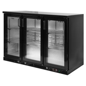   YATO YG-05360 Három üvegajtós palackhűtő fekete 1350x515x910mm