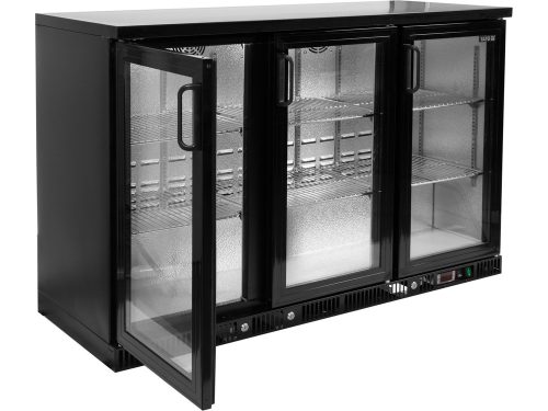 YATO YG-05360 Három üvegajtós palackhűtő fekete 1350x515x910mm