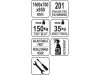 YATO YG-09014 GASTRO Inox munkaasztal alsó polccal