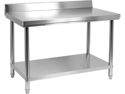 YATO YG-09022 GASTRO Inox munkaasztal alsó polccal hátsó felhajtással
