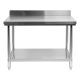 YATO YG-09030 GASTRO Inox munkaasztal alsó polccal hátsó felhajtással
