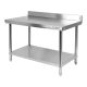 YATO YG-09033 GASTRO Inox munkaasztal alsó polccal hátsó felhajtással