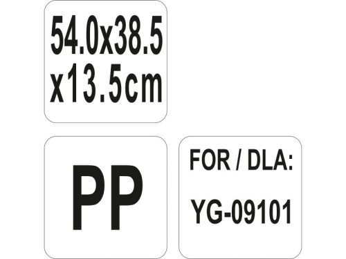 YATO YG-09102 GASTRO Műanyag tároló konyhai kocsihoz 540 x 385 x 135 mm