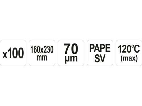 YATO YG-09336 GASTRO Sous vide főzhető vákuumtasak 160 x 230 mm (100 db)