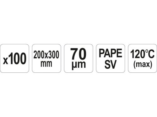 YATO YG-09337 GASTRO Sous vide főzhető vákuumtasak 200 x 300 mm (100 db)