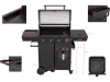 YATO YG-20036 4 az 1 -ben gázgrill Air Fryerr - el 16 Kw