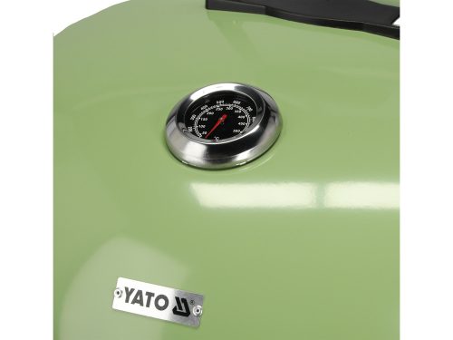 YATO YG-20303 Kerek faszenes BBQ és grillsütő zöld 540mm