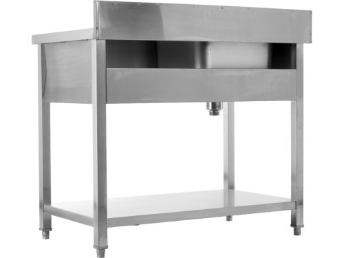 YATO YG-30900 Asztal egymedencés mosogatóval csepegtetőtálcával 1000 x 600mm