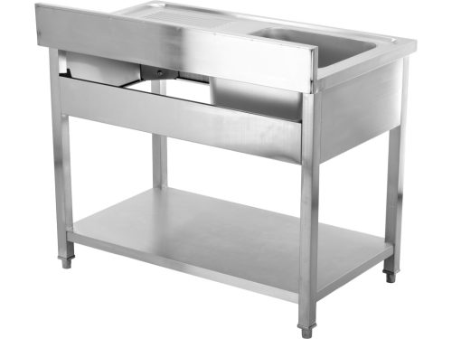 YATO YG-30901 Asztal egymedencés mosogatóval csepegtetőtálcával 1200 x 600mm