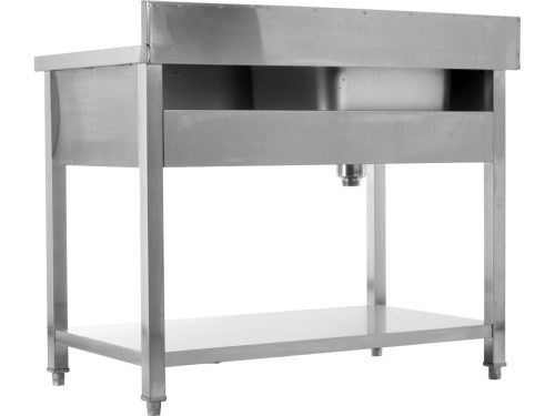 YATO YG-30902 Asztal egymedencés mosogatóval csepegtetőtálcával 1400 x 600mm