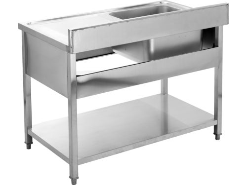 YATO YG-30903 Asztal egymedencés mosogatóval csepegtetőtálcával 1000 x 700mm