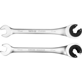YATO YT-01333 Nyitott racsnis villáskulcs 11mm