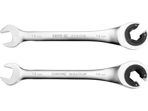YATO YT-01336 Nyitott racsnis villáskulcs 14mm