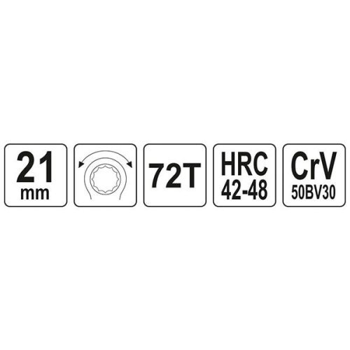 YATO YT-02383 Kombinált racsnis kulcs 21 mm