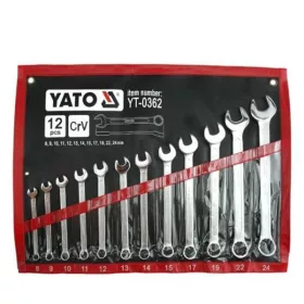   YATO YT-0362 Csillag-villáskulcs készlet 12 részes 8-24 mm CrV