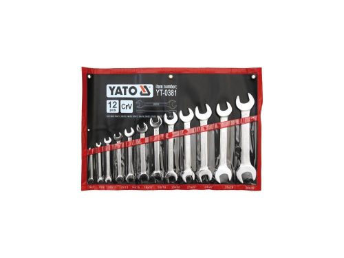 YATO YT-0381 Villáskulcs készlet 12 részes 6-32 mm CrV