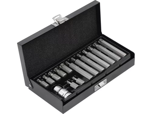 YATO YT-0417 Torx készlet 15 részes tamperproof T20-T55 L=30 mm, L=75 mm 1/2"