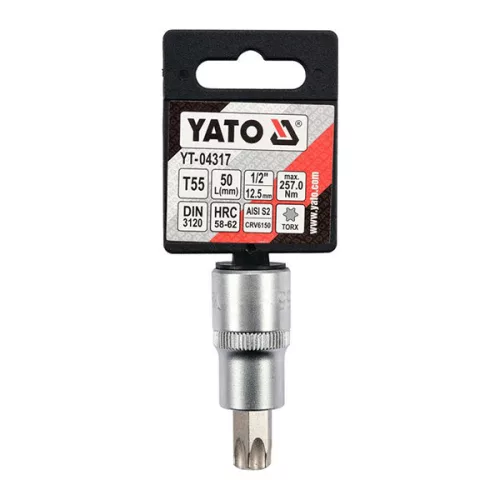 YATO YT-04317 Bit dugókulcs Torx 1/2" T55 CrV