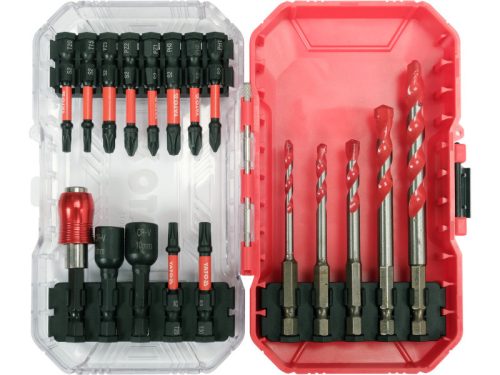 YATO YT-04615 Impact bithegy és fúrószár készlet 18 részes