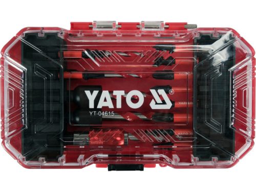 YATO YT-04615 Impact bithegy és fúrószár készlet 18 részes