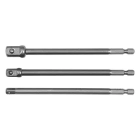   YATO YT-04628 Dugókulcs adapter készlet 3 részes 1/4" Hex -> 1/4", 3/8", 1/2" négyszög CrV