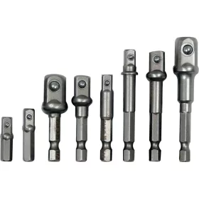   YATO YT-04639 Dugókulcs adapter készlet 8 részes 1/4" Hex -> 1/4", 3/8", 1/2" négyszög CrV