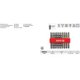 YATO YT-0481 Bithegy PH2 x PH2 1/4" 65 mm (10 db/cs)