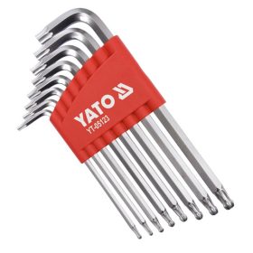   YATO YT-05123 Gömbfejű Torx kulcs készlet 8 részes T9-T40 CrV