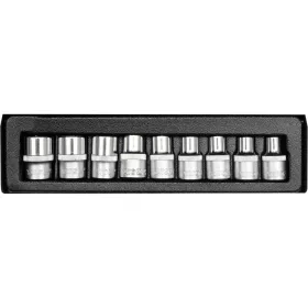   YATO YT-0521 Dugókulcs készlet 9 részes külső Torx 1/2" E10-E24 CrV