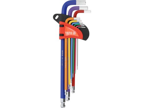 YATO YT- 05635 9PCS EXTRA LONG HEX KEY BALL SET1.5-10MM