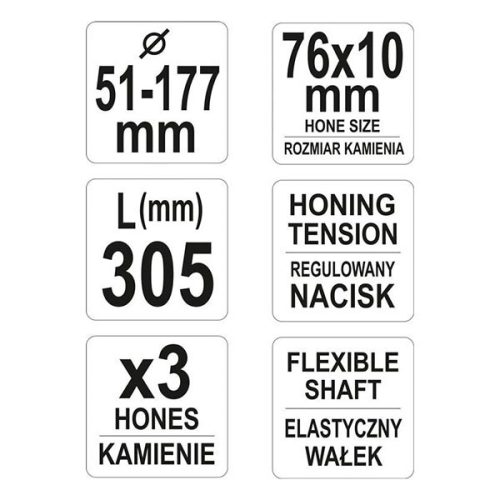 YATO YT-05812 Henger hónoló 51-177 mm