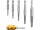 YATO YT-05903 Roncsolt csavarkiszedő készlet 1/4 col (6,3mm) bitbefogással 6 részes
