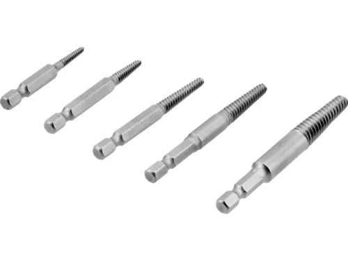 YATO YT-05903 Roncsolt csavarkiszedő készlet 1/4 col (6,3mm) bitbefogással 6 részes