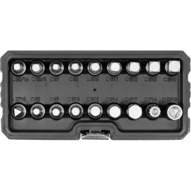   YATO YT-05991 Olajleeresztő kulcs készlet 18 részes 3/8" CrV