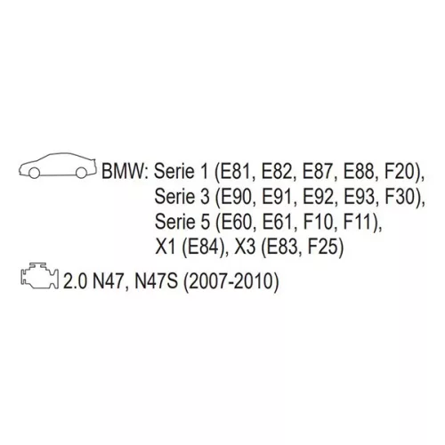YATO YT-06018 Vezérlés rögzítő készlet 6 részes (Diesel) BMW
