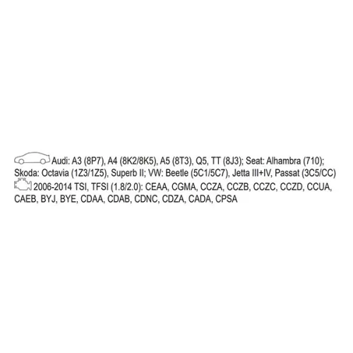 YATO YT-06024 Vezérlés rögzítő készlet 16 részes (benzin) Audi Seat Skoda VW