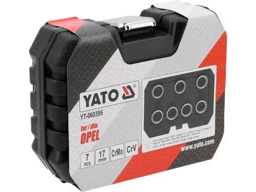 YATO YT-060395 Dugókulcs készlet 7 darabos Opel biztonsági kerékcsavarokhoz