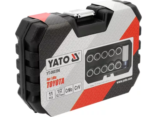 YATO YT-060396 Dugókulcs készlet 11 darabos Toyota biztonsági kerékcsavarokhoz