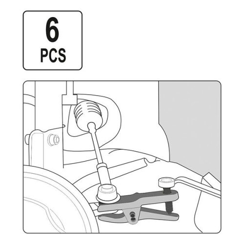 YATO YT-06157 Gömbfej lehúzó készlet 6 részes