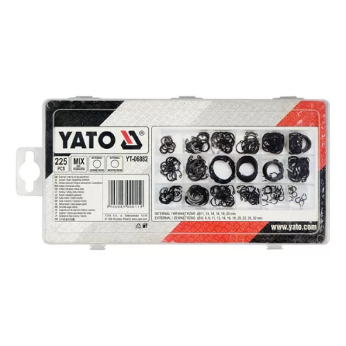 YATO YT-06882 Seeger gyűrű készlet külső-belső 225 db