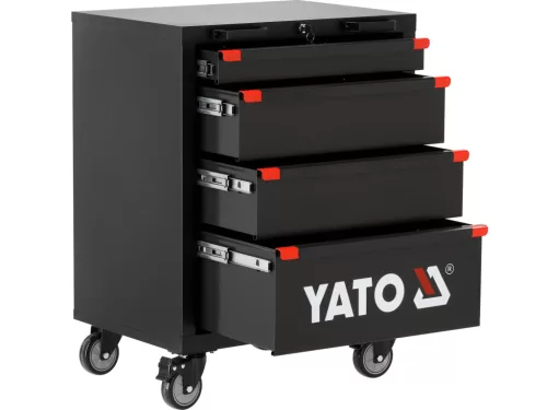 YATO YT-08963 Szerszámszekrény rendszerekbe integrálható Szerszámos kocsi 4 fiókos