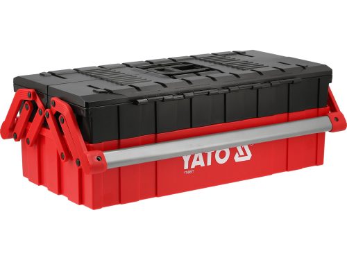 YATO YT-08977 Műanyag szerszámláda kétoldalra nyíló 3 polcos