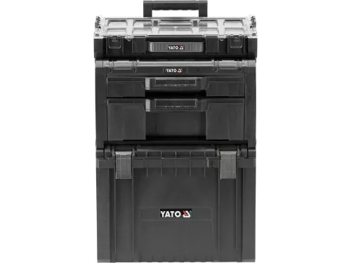 YATO YT-09173 Szerszámosláda szett kerekeken kihúzható fogantyúval 3db-os 685x450x380 mm