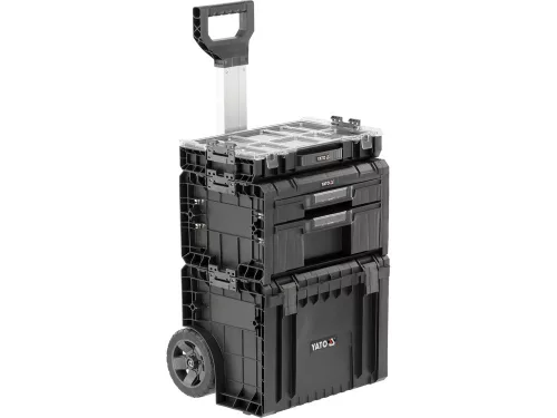 YATO YT-09173 Szerszámosláda szett kerekeken kihúzható fogantyúval 3db-os 685x450x380 mm
