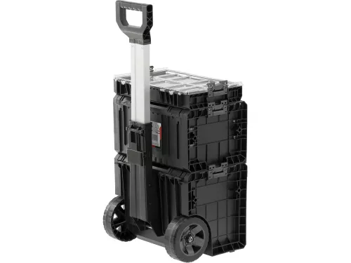 YATO YT-09173 Szerszámosláda szett kerekeken kihúzható fogantyúval 3db-os 685x450x380 mm
