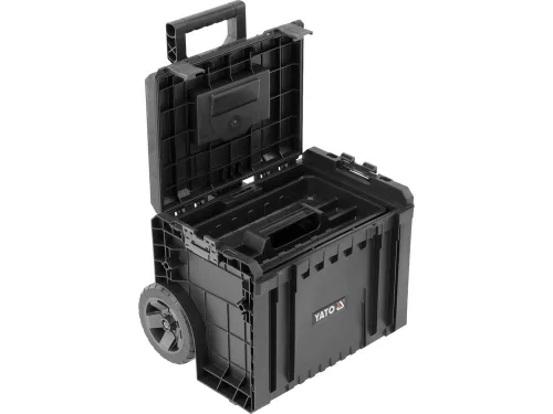 YATO YT-09173 Szerszámosláda szett kerekeken kihúzható fogantyúval 3db-os 685x450x380 mm